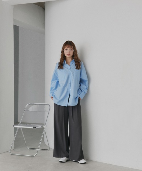 あにゃ✴︎ストライプボリュームスリーブブラウス Amiur（エミレ）の「stripe volume sleeve shirt / ストライプ