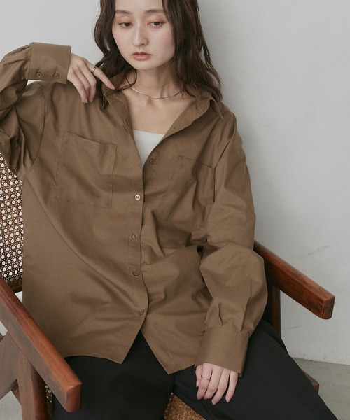 ad thie（アドティエ） ブラウス シャツ ボリュームスリーブ ポケ付き