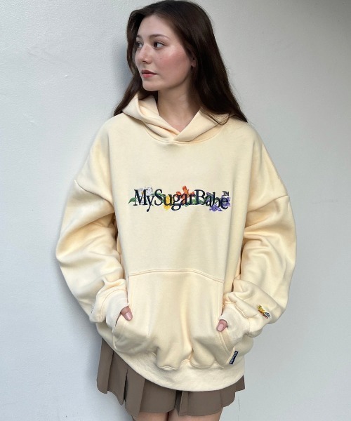 My Sugar Babe パーカー flower logo hoodie メンズ レディース