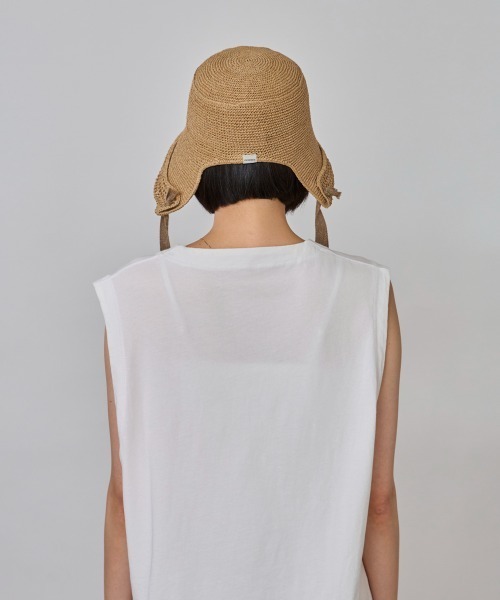 帽子 OVERRIDE QUILTING BOA BONNET OVERRIDE PAPER CROCHET ZIG-ZAG HAT | 58cm(58) BLACK (01
