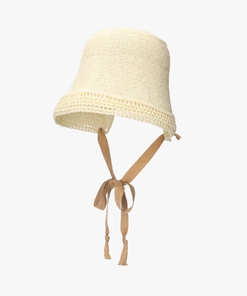 override 帽子 ハット OVERRIDE PAPER CROCHET BONNET