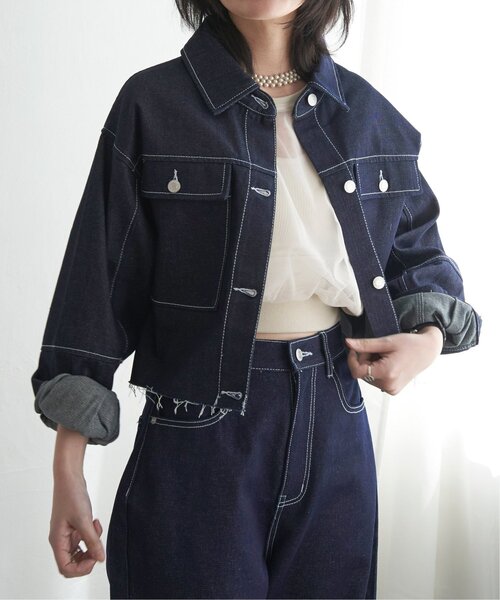 80s【美品】トリココムデギャルソン/ショート丈ヘリンボーンジャケット/安全ピン 80s【美品】トリココムデギャルソン/ショート丈ヘリンボーンジャケット