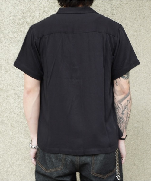 ショートリブレーションシャツ [Black] Noen ショートリブレーヨンシャツ[Black] – Noen