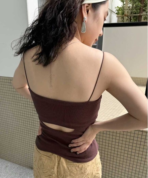 Ameri（アメリ） キャミソール MEDI HOLLOW OUT CUP IN CAMISOLE