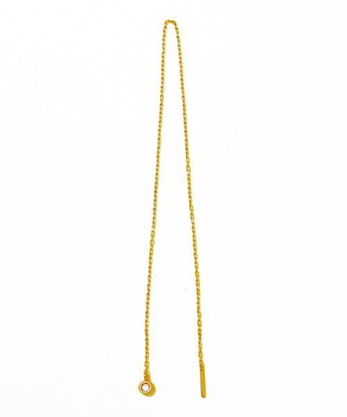 les bonbon（ルボンボン） ピアス diamond long chain pierce(single