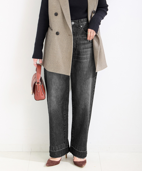 BC.STOCK DU JOUR デュジュール ウォッシャブル / DU JOUR/デュ ジュール BARREL BAGGY JEAN
