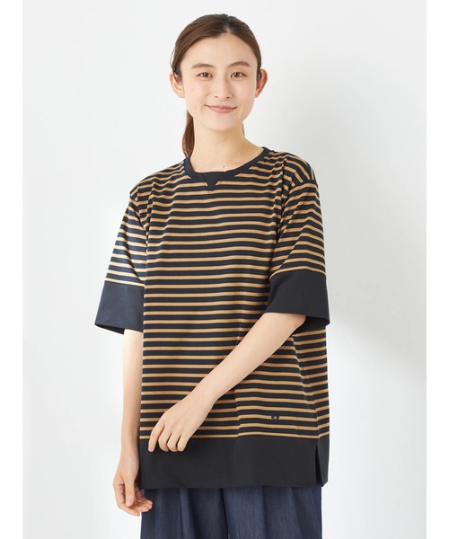 tシャツ リラックスボーダーTシャツ レディース