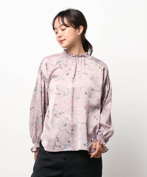 Rose Tiara」 長袖ブラウス 46 ベージュ レディース : 85690970 