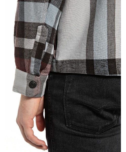 REPLAY（リプレイ） シャツ コットンフランネルチェックジップシャツ