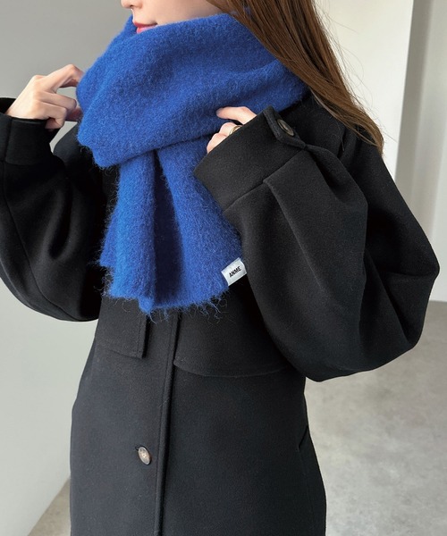 ANME マフラー ストール 「新色追加」ウール混モヘアライクロング