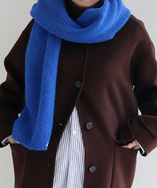ami モヘア大判マフラー ANME マフラー ストール 「新色追加」ウール混モヘアライクロング