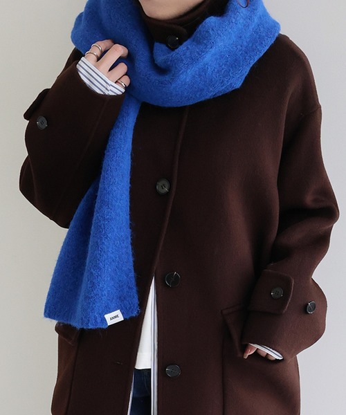 ANME マフラー ストール 「新色追加」ウール混モヘアライクロング