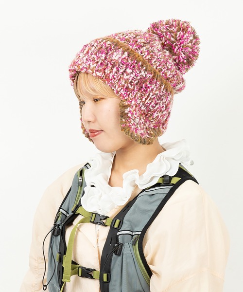 30 フォロー感謝割 CA4LA カシラ ニット 帽 ニット 帽子 花柄 BOWATCH 7(ONESIZE ORANGE): ニットキャップ｜帽子通販｜CA4LA