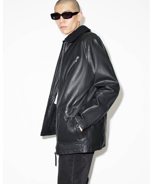 ALLSAINTS コート ジャケット MORIARTY ZIP UP FAUX FUR LINED