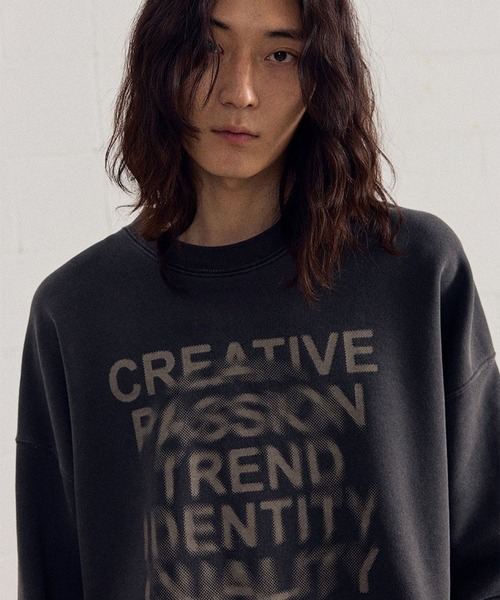 トレーナー スウェット 「UNISEX」Filluminte／サークルBLUR プルオーバー（ウラケ） レディース メンズ ALAND トレーナー スウェット 「UNISEX」Filluminte／サークル