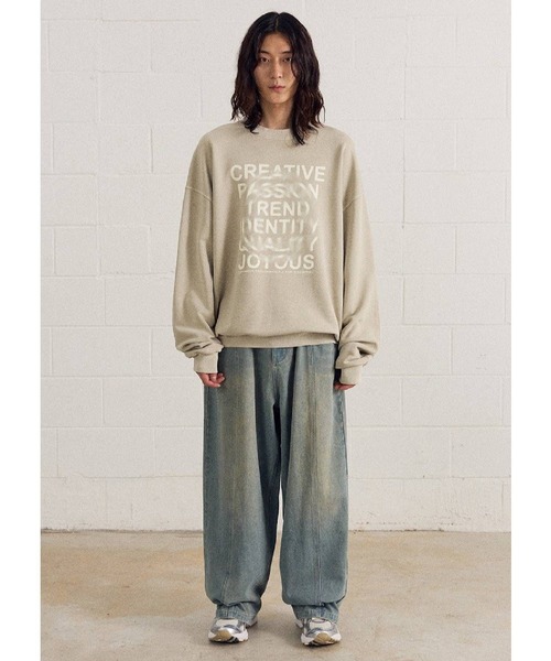 トレーナー スウェット 「UNISEX」Filluminte／サークルBLUR プルオーバー（ウラケ） レディース メンズ ALAND トレーナー スウェット 「UNISEX」Filluminte／サークル
