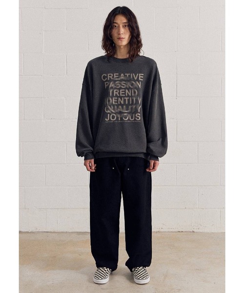 トレーナー スウェット 「UNISEX」Filluminte／サークルBLUR プルオーバー（ウラケ） レディース メンズ ALAND トレーナー スウェット 「UNISEX」Filluminte／サークル