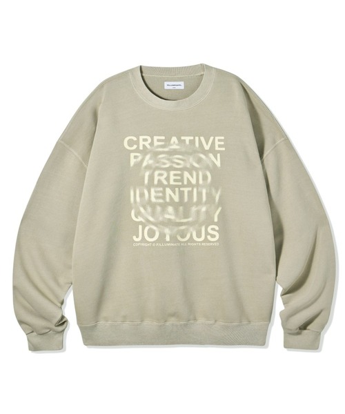 トレーナー スウェット 「UNISEX」Filluminte／サークルBLUR プルオーバー（ウラケ） レディース メンズ ALAND トレーナー スウェット 「UNISEX」Filluminte／サークル