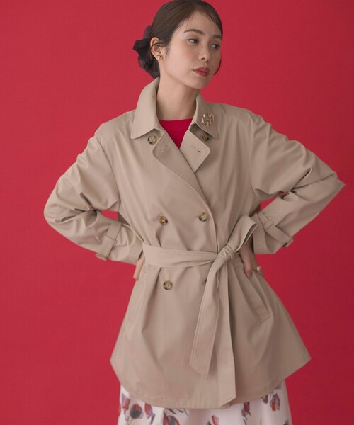 組曲（KUMIKYOKU） トレンチコート コート コットンライクツイル