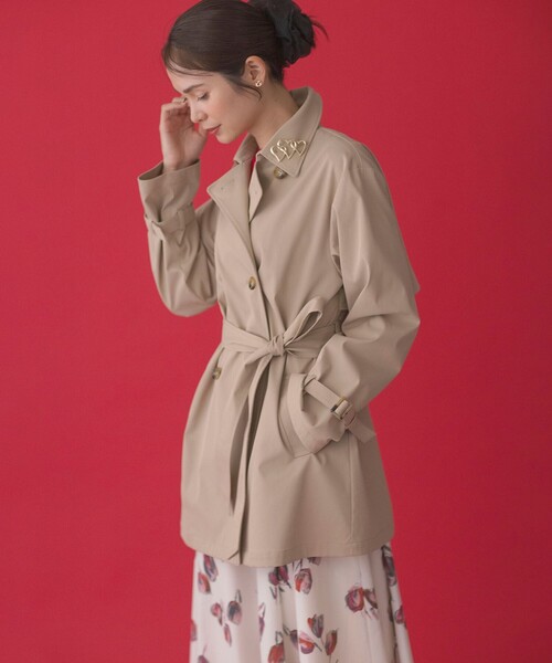 組曲（KUMIKYOKU） トレンチコート コート コットンライクツイル