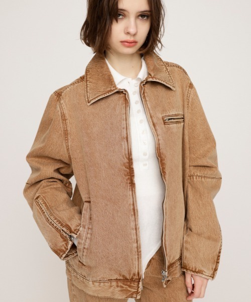 SLY（スライ） ブルゾン アウター FRONT ZIP BOXY BZ-BE フロント