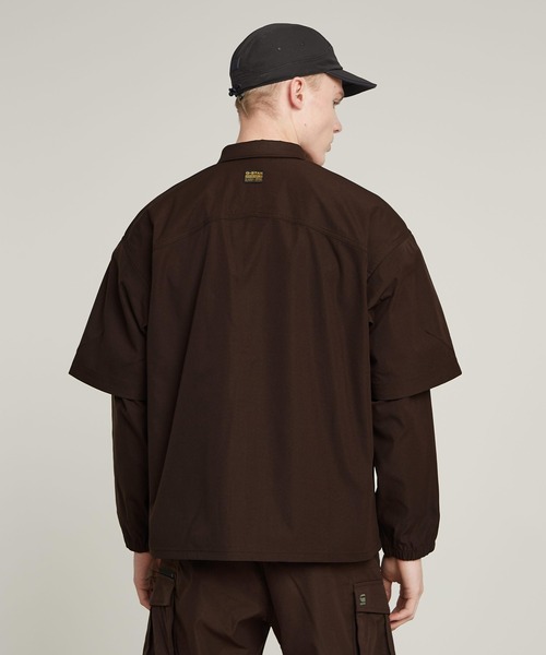 G-STAR RAW シャツ Modular Relaxed Shirt/レイヤリングデザイン撥水