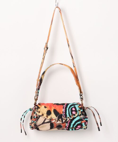 デシグアル Desigual フラワーショルダーバッグ （グレー