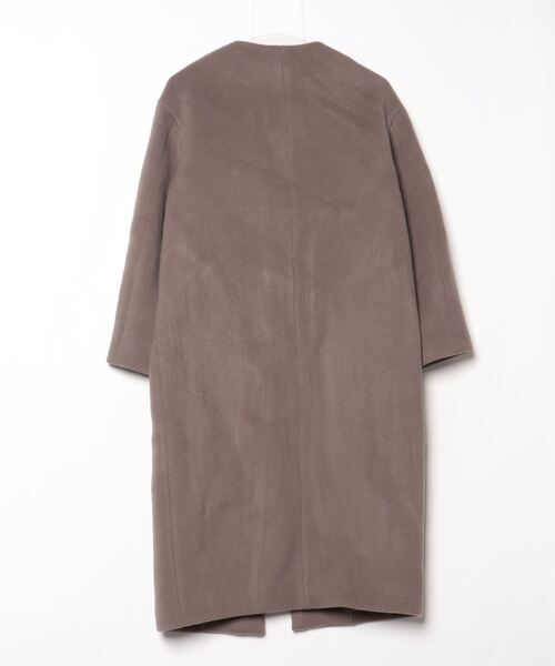 IENA（イエナ） ノーカラーコート 34 グレー レディース : ZOZOTOWN