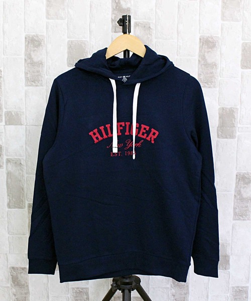 トミー ヒルフィガー ライトウエイト スウェットフーディ TOMMY HILFIGER パーカー フロントロゴ ライトウエイト