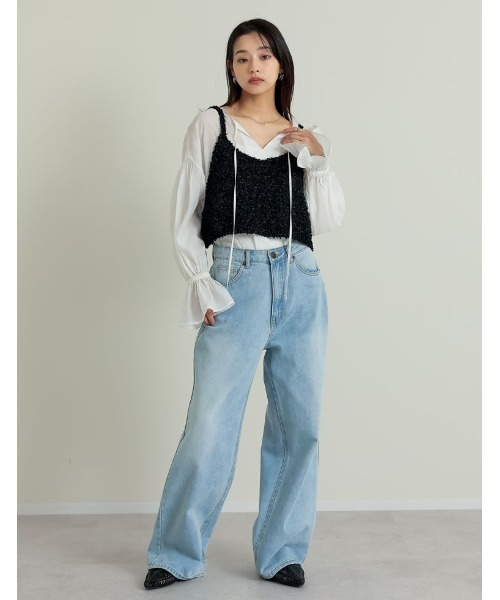 Re:EDIT（リエディ） キャミソール 「2025SS COLLECTION」リボンヤーン