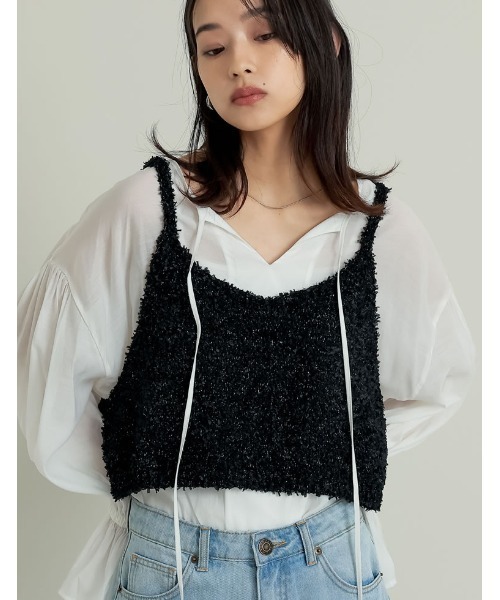 Curensology　テープヤーンビスチェ テープヤーンニットビスチェ 452-85532 | BlueOnionStore