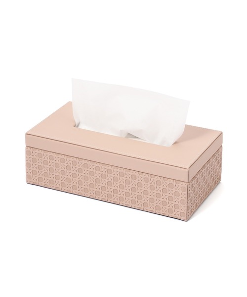 Francfranc（フランフラン） 収納 エンボス ティッシュボックス ピンク