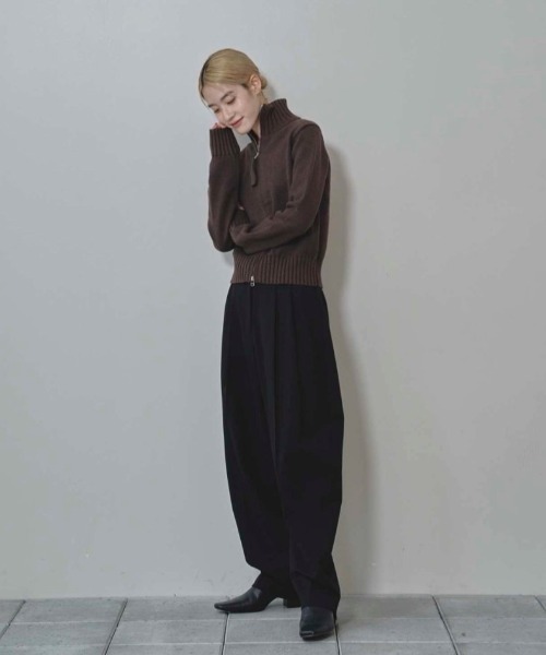 新品未使用/ todayful / Compact Zip Knit TODAYFUL(トゥデイフル) Compact Zip Knit | サウスオレンジ｜メンズ