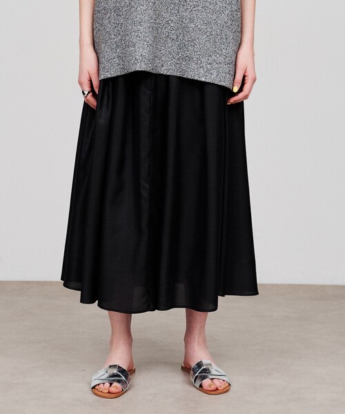 スカート 「手洗い可」タックフレアスカート | cloenc | 15