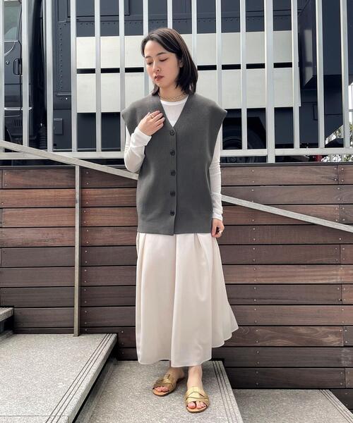スカート 「手洗い可」タックフレアスカート | cloenc | 17