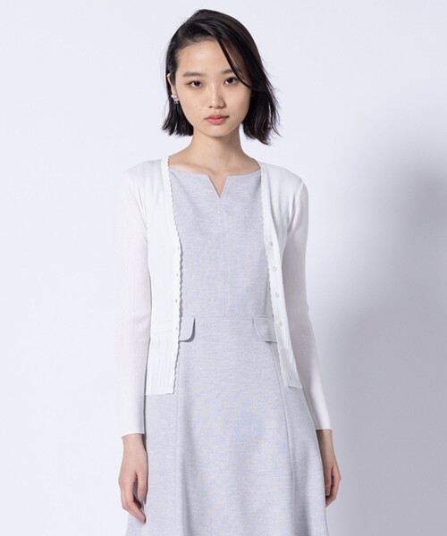カーディガン EYELET AJISAI CARDIGAN カーディガン レディースの画像