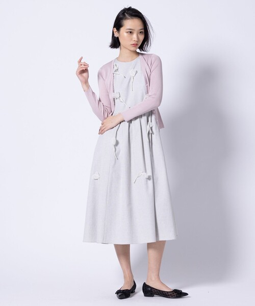 カーディガン EYELET AJISAI CARDIGAN カーディガン レディースの画像