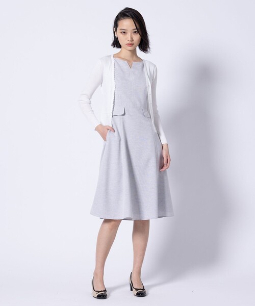カーディガン EYELET AJISAI CARDIGAN カーディガン レディースの画像