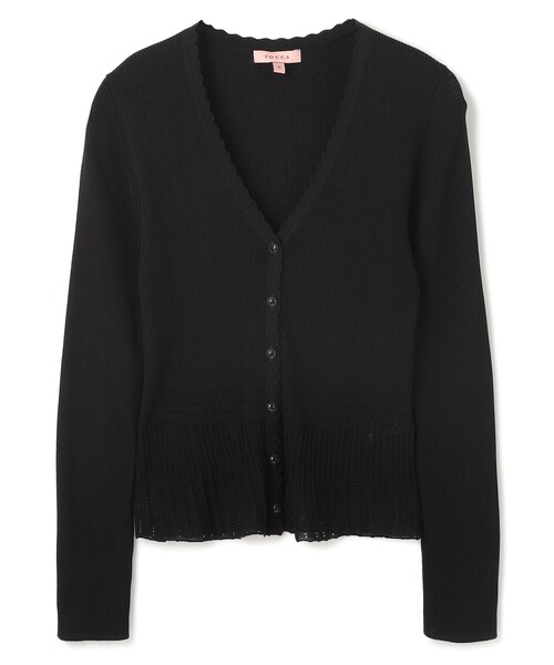 カーディガン EYELET AJISAI CARDIGAN カーディガン レディースの画像