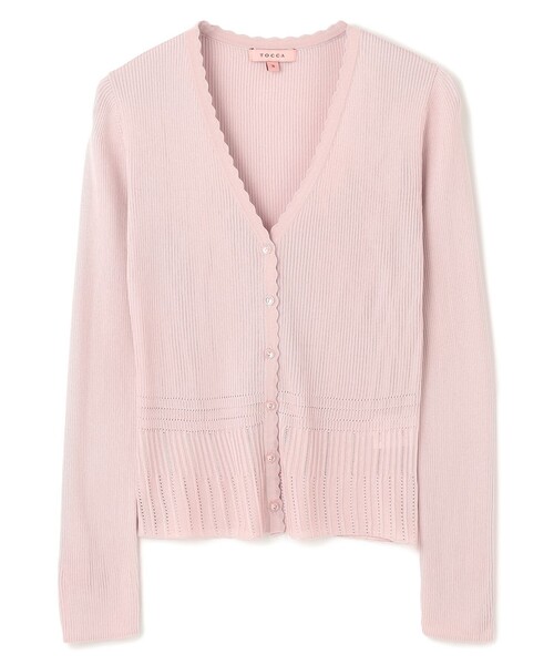 カーディガン EYELET AJISAI CARDIGAN カーディガン レディースの画像