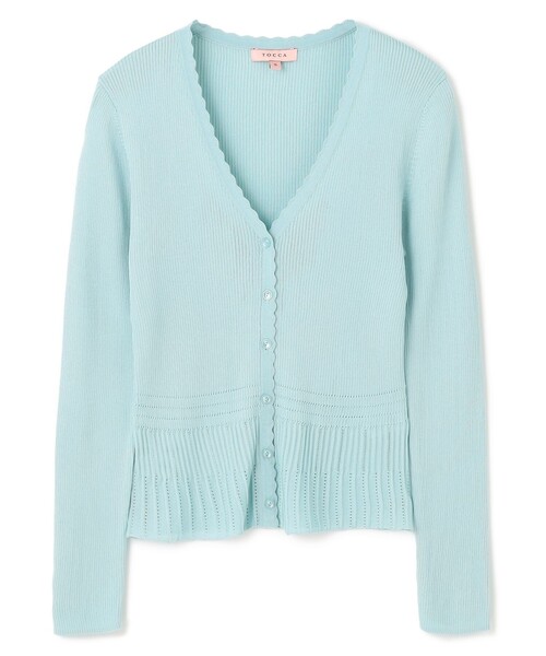 カーディガン EYELET AJISAI CARDIGAN カーディガン レディースの画像
