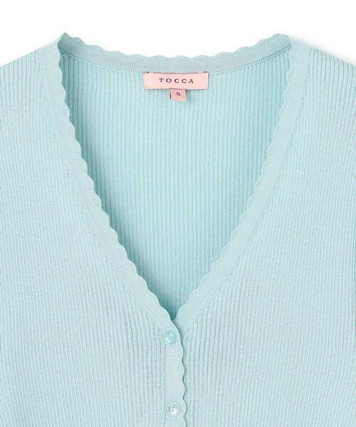 カーディガン EYELET AJISAI CARDIGAN カーディガン レディースの画像