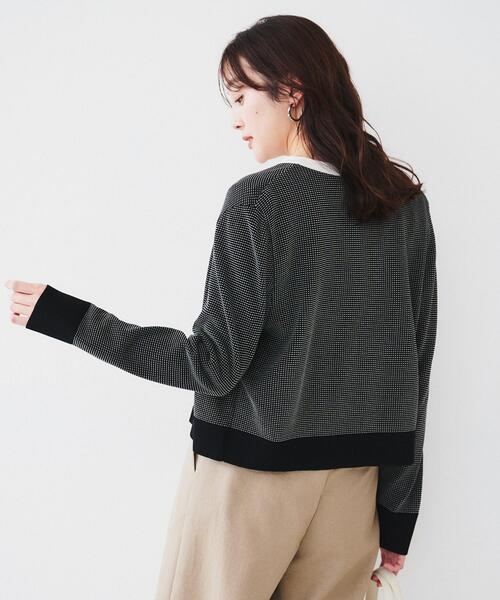 UNTITLED カーディガン 「配色カラー/アンサンブル可能」キレイ