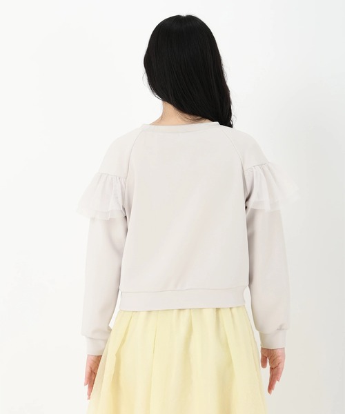 STRAWBERRY-FIELDS tシャツ チュールフリルジャージプルオーバー
