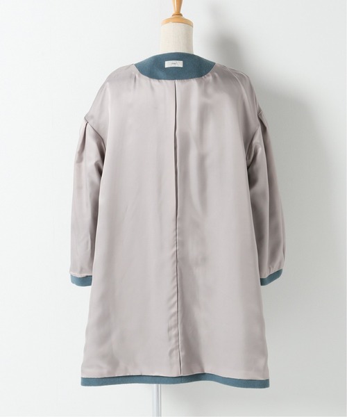 IENA（イエナ） ノーカラーコート 34 ブルー系その他 レディース