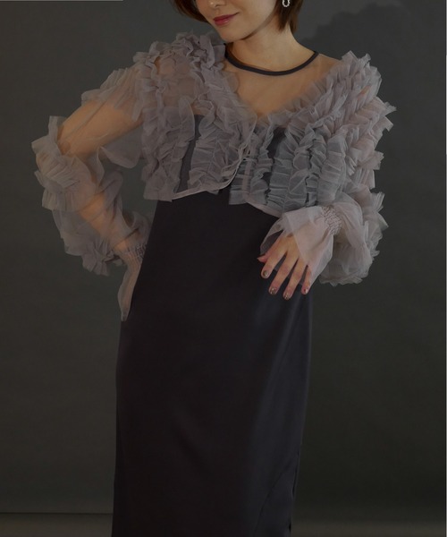 2way tule bolero dress Mサイズ My shawty（マイシャウティー