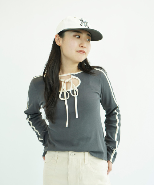 ニット セーター Kijun/キジュン Cut Out Jersey Top レディース
