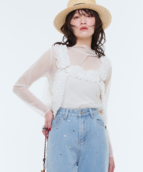 Narcissus - Narcissus トップス Narcissus tシャツ 「Narcissus」シアートップス レディース