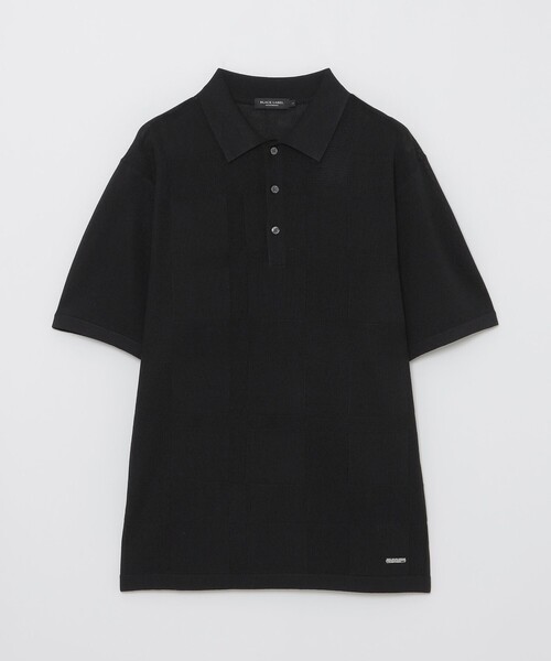 【新品】ブラックレーベル　ドライタッチシャドーチェックニットポロシャツ　サイズL BLACK LABEL CRESTBRIDGE（ブラックレーベル クレストブリッジ