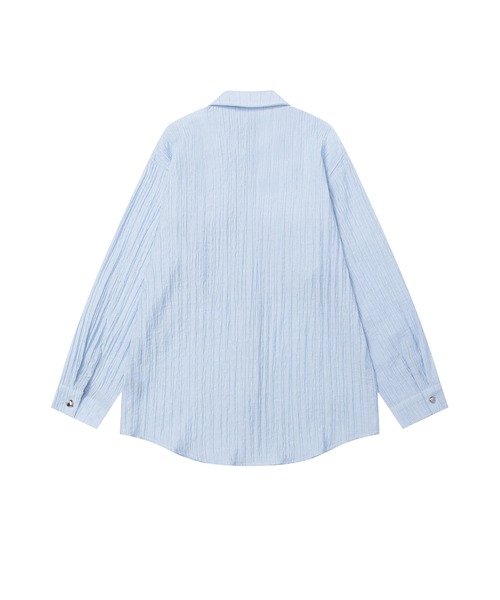 ブラウス シャツ 「HOOK」for girls リボンアイレットストライプロング